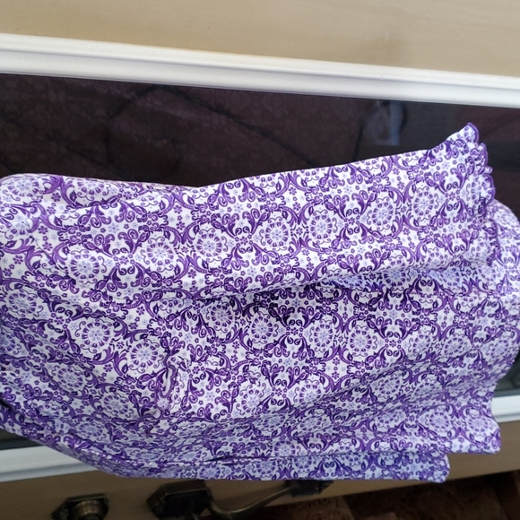 Purple and white Pajama Top - Picture 5 of 8